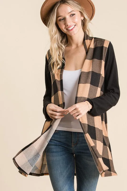 Maria Plaid Cardigan