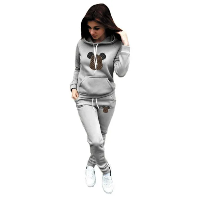 Men Women Tracksuits Set Printed Hoodies   Pants  Pullover Casual Fleece Sweatshirt Streetwear Brand Clothing Sweater Pullover