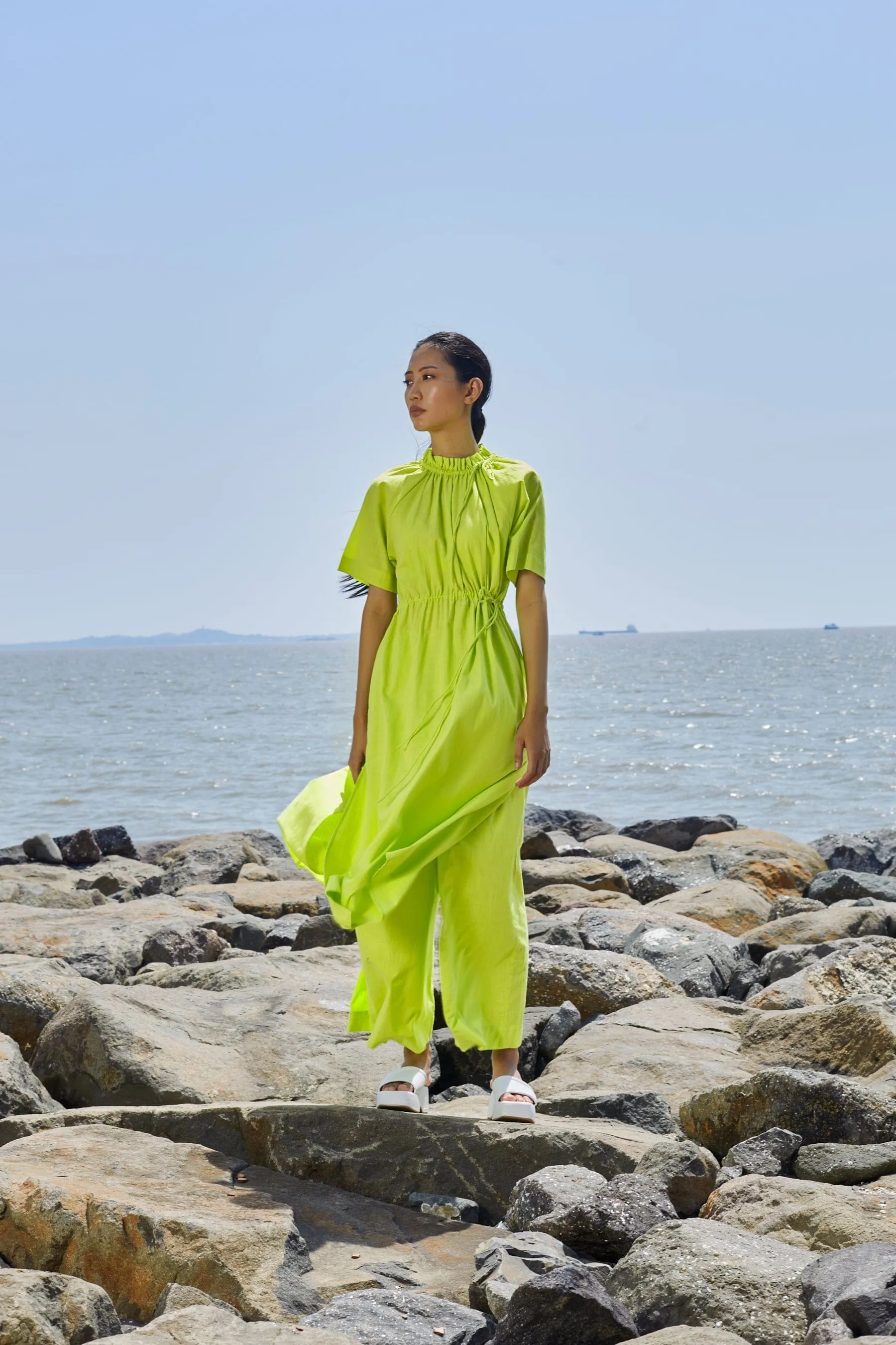 Neon Green Tora Tunic