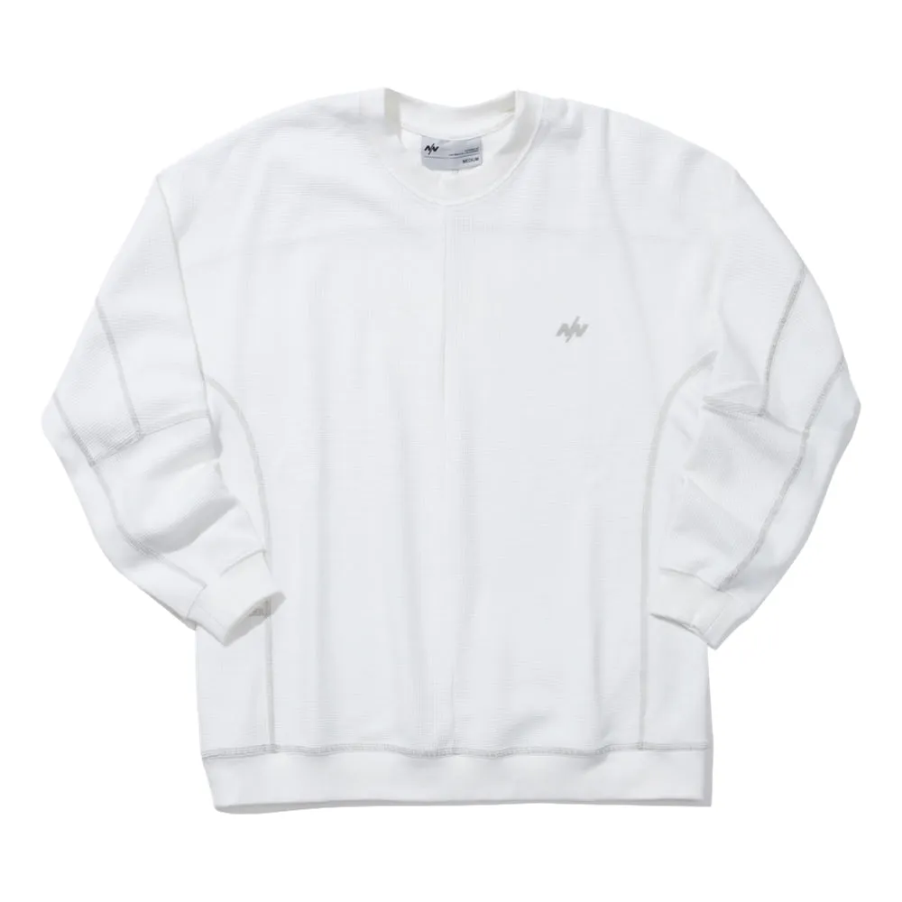 NINE POINT NINE D&N FIELD PULLOVER-WHITE