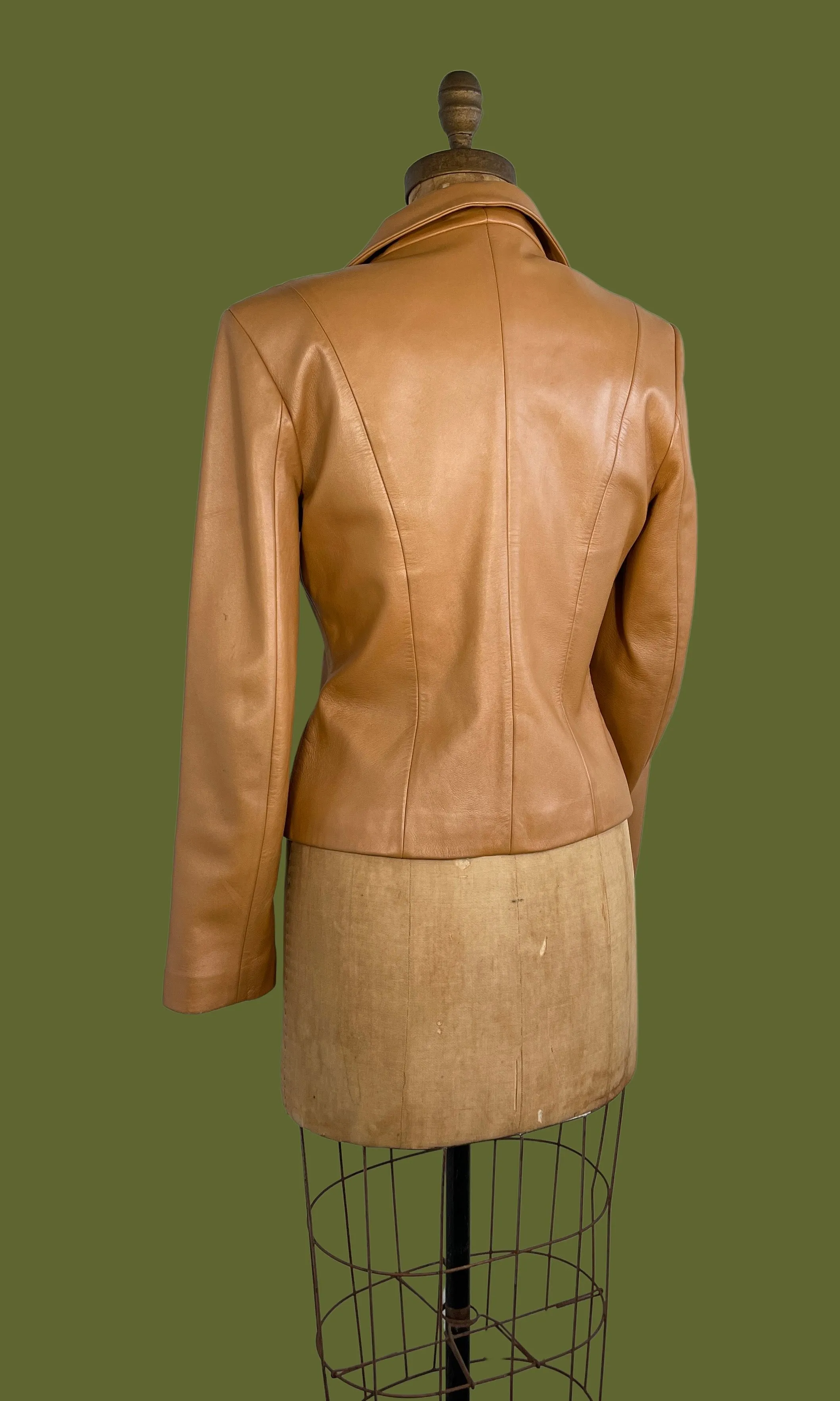 NORTH BEACH LEATHER Michael Hoban 90s Leather Blazer, Small / Medium