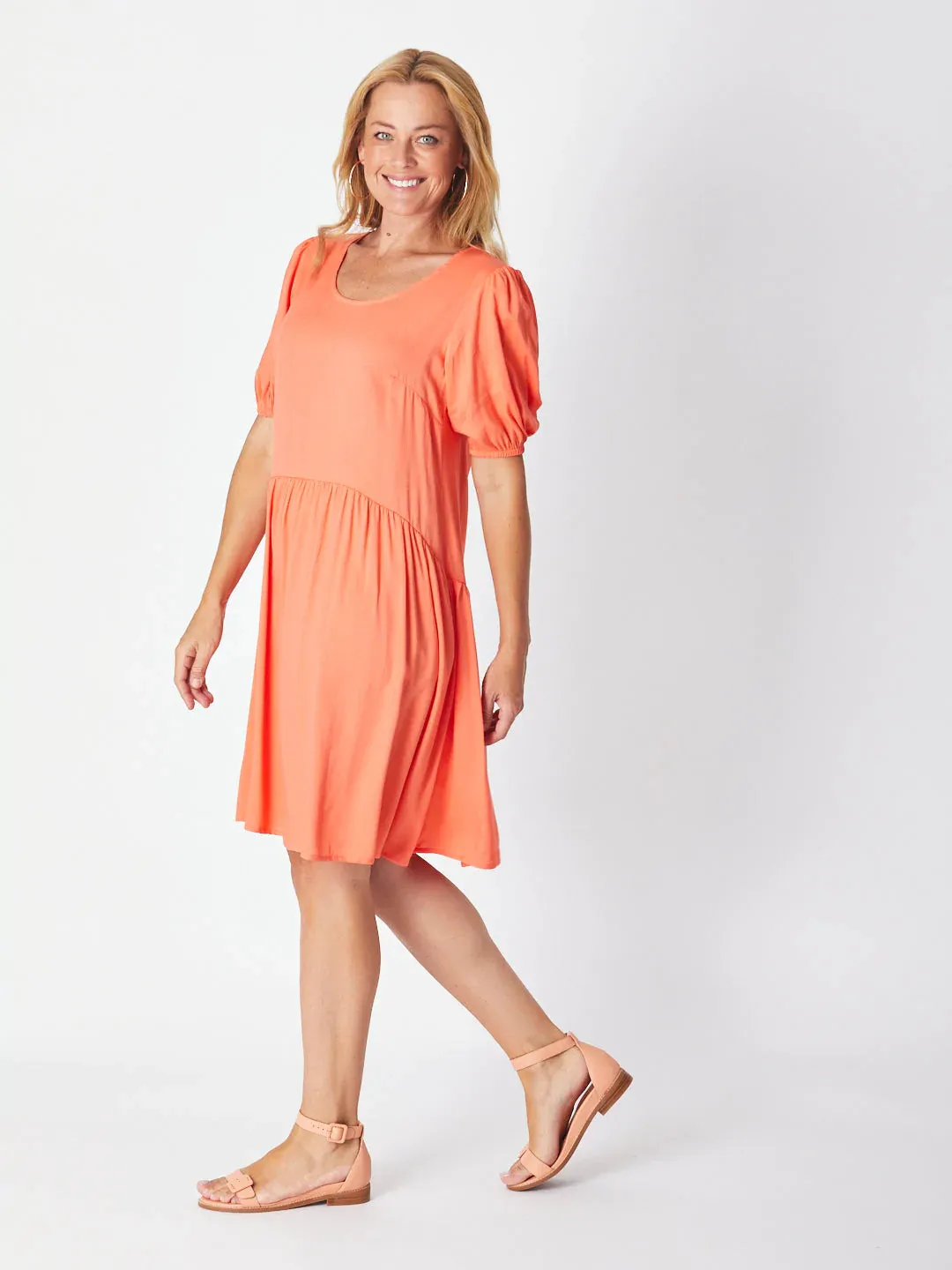 Paradise Tunic Dress (Coral)