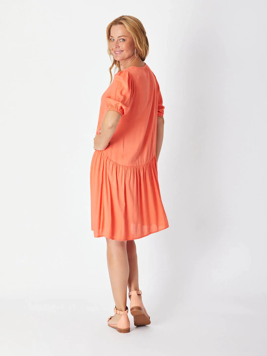 Paradise Tunic Dress (Coral)