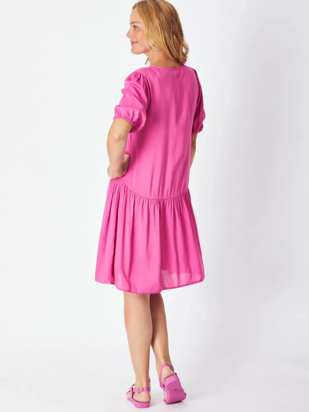 Paradise Tunic Dress (Magenta)