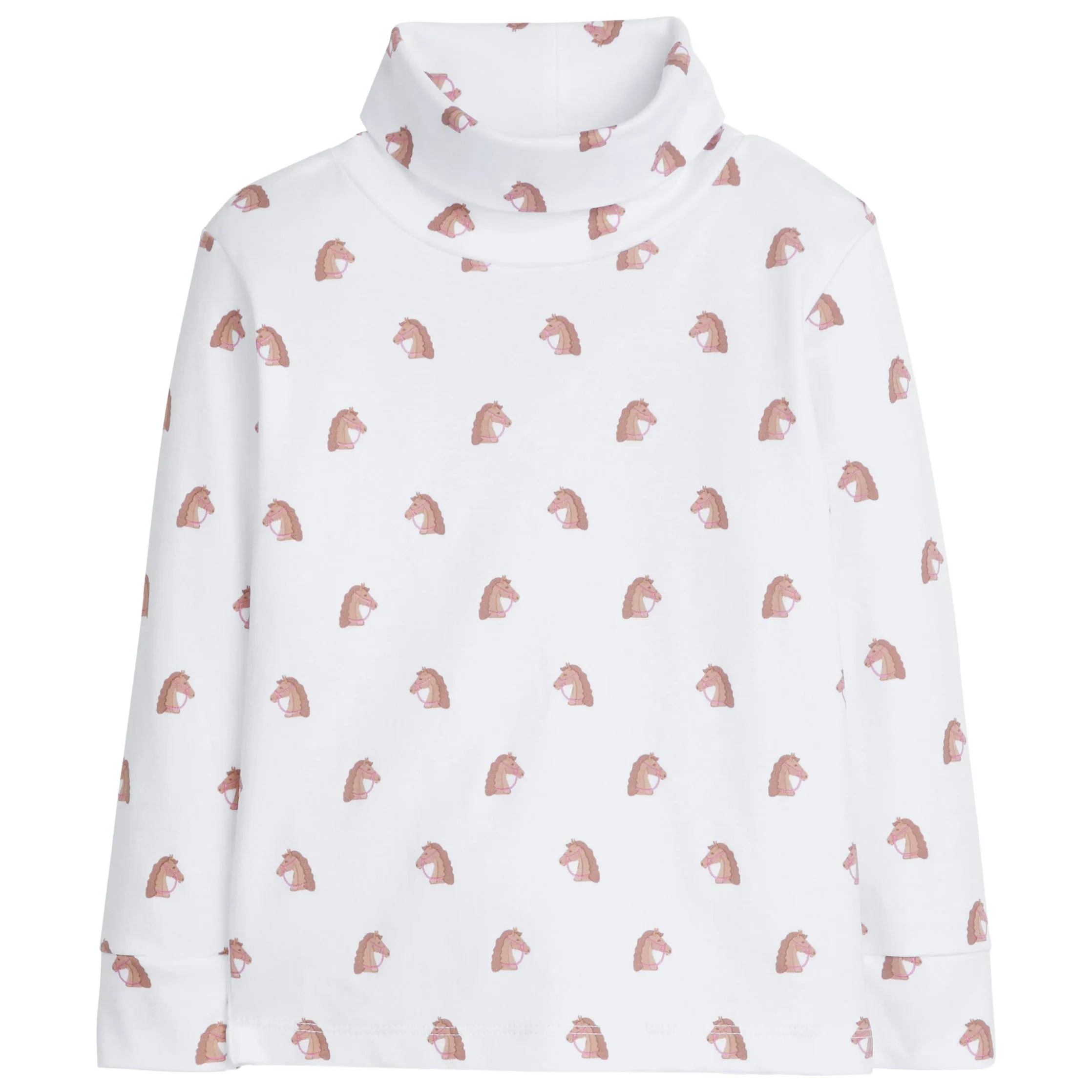 Printed Turtleneck - Girl Horse