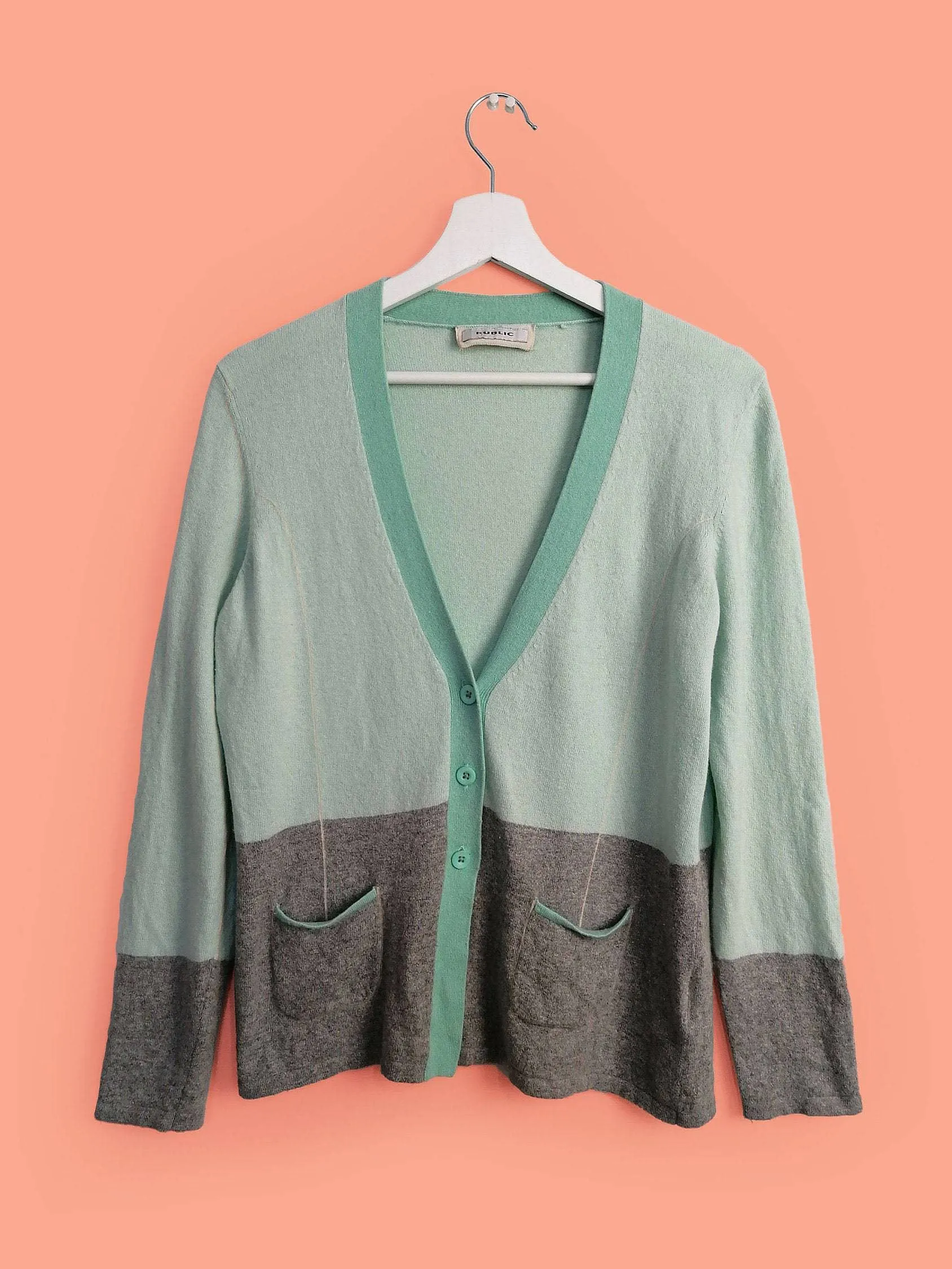 PUBLIC Wool Cashmere Cardigan - size M-L