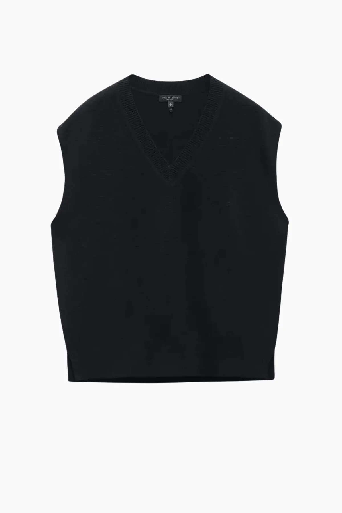 Rag & Bone Joy Merino Wool Vest - Black