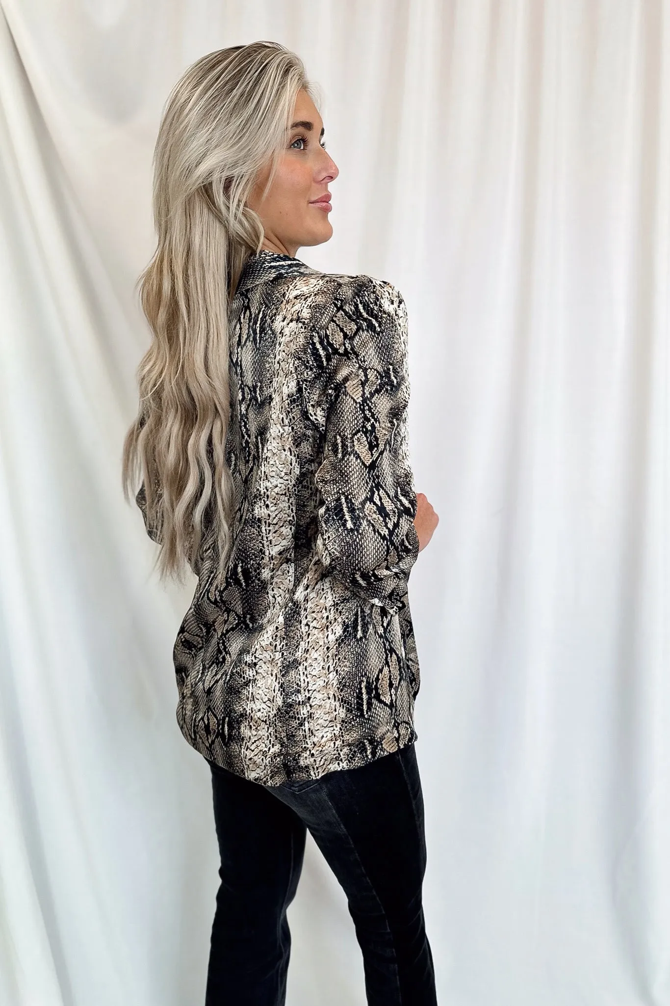 Reese Snake Print Blazer FINAL SALE