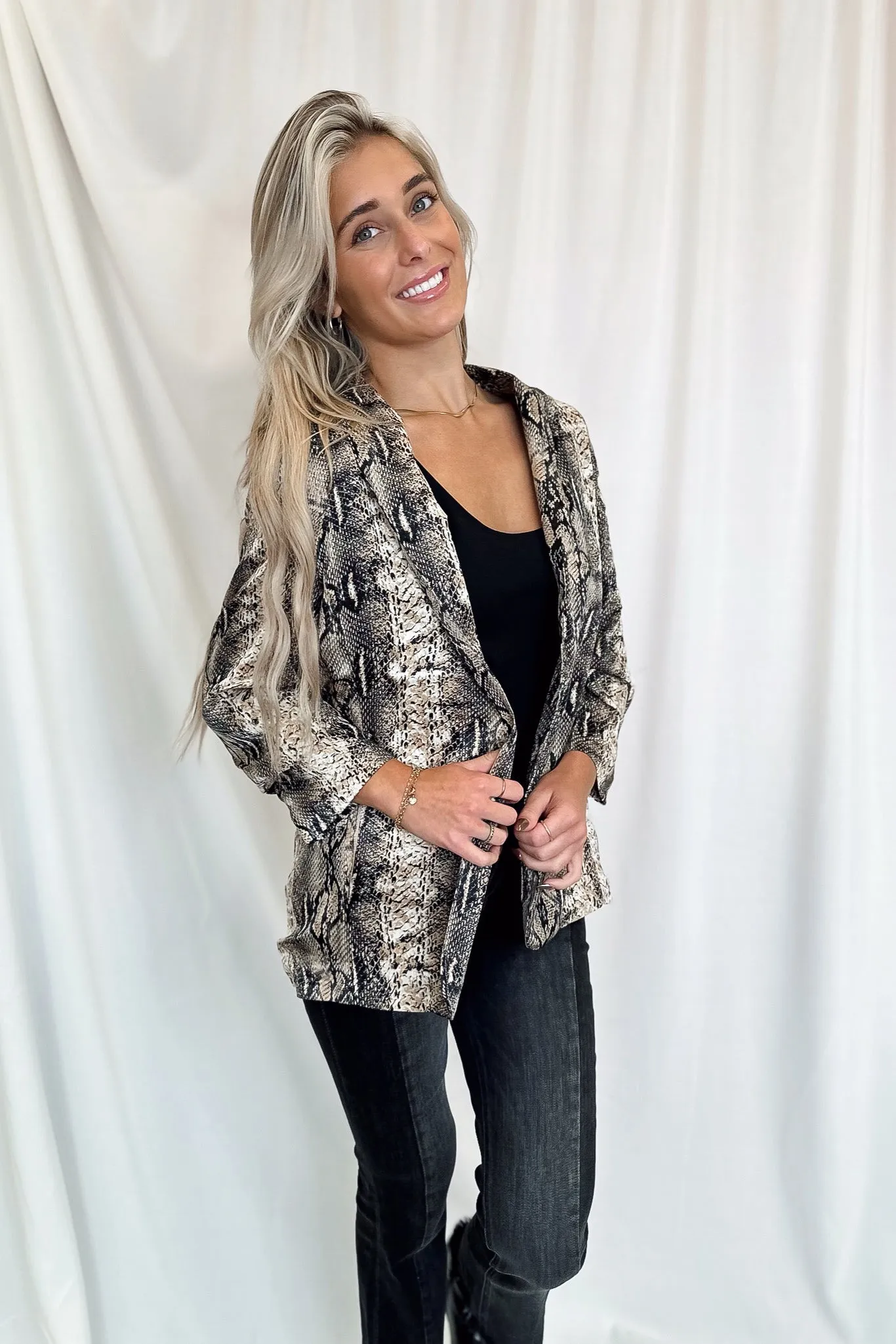 Reese Snake Print Blazer FINAL SALE