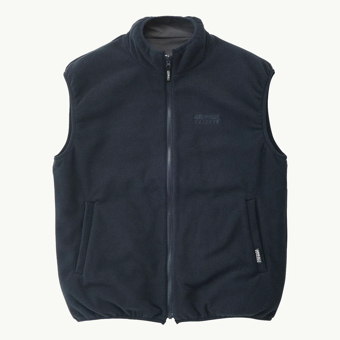 REVERSIBLE FLEECE VEST DARK NAVY