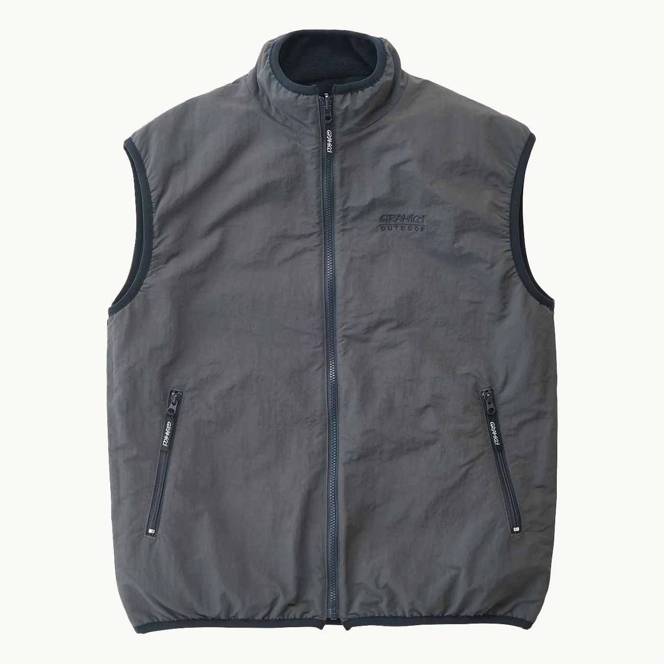 REVERSIBLE FLEECE VEST DARK NAVY