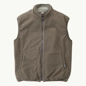 REVERSIBLE FLEECE VEST TAUPE