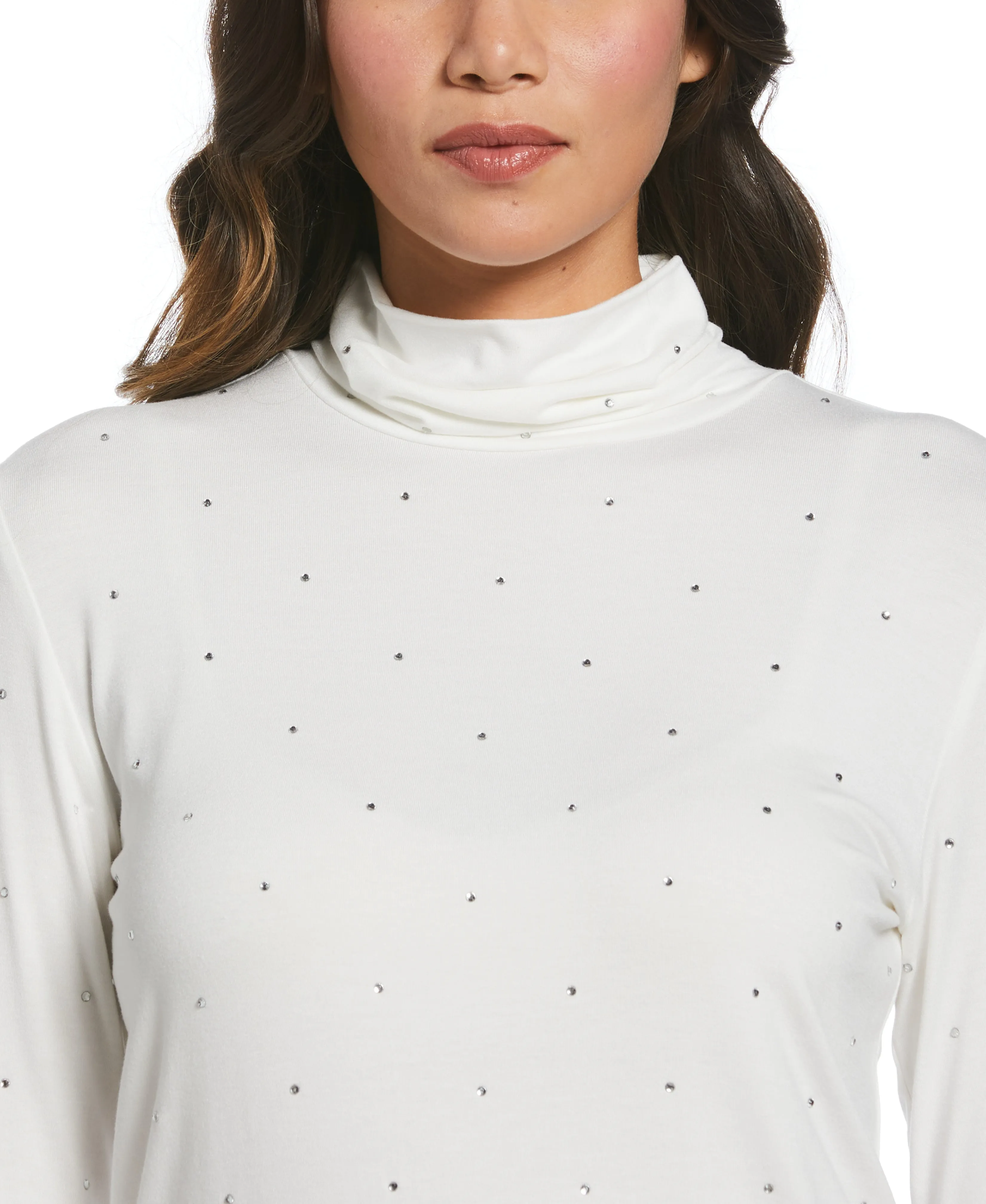 Rhinestone Turtleneck