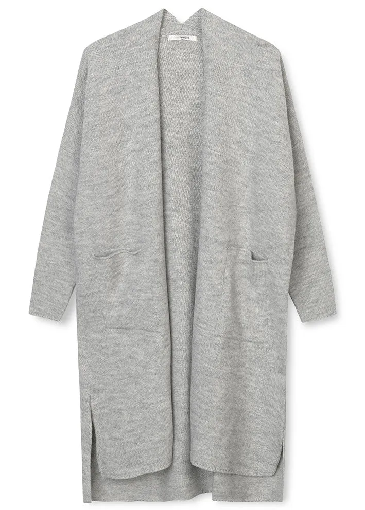 Sibin Linnebjerg Maine Cardigan - Light Melange Grey