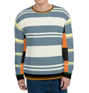 SKATE-EASY MULTI-STRIPED COLORBLOCK SWEATSHIRT - STRIPES