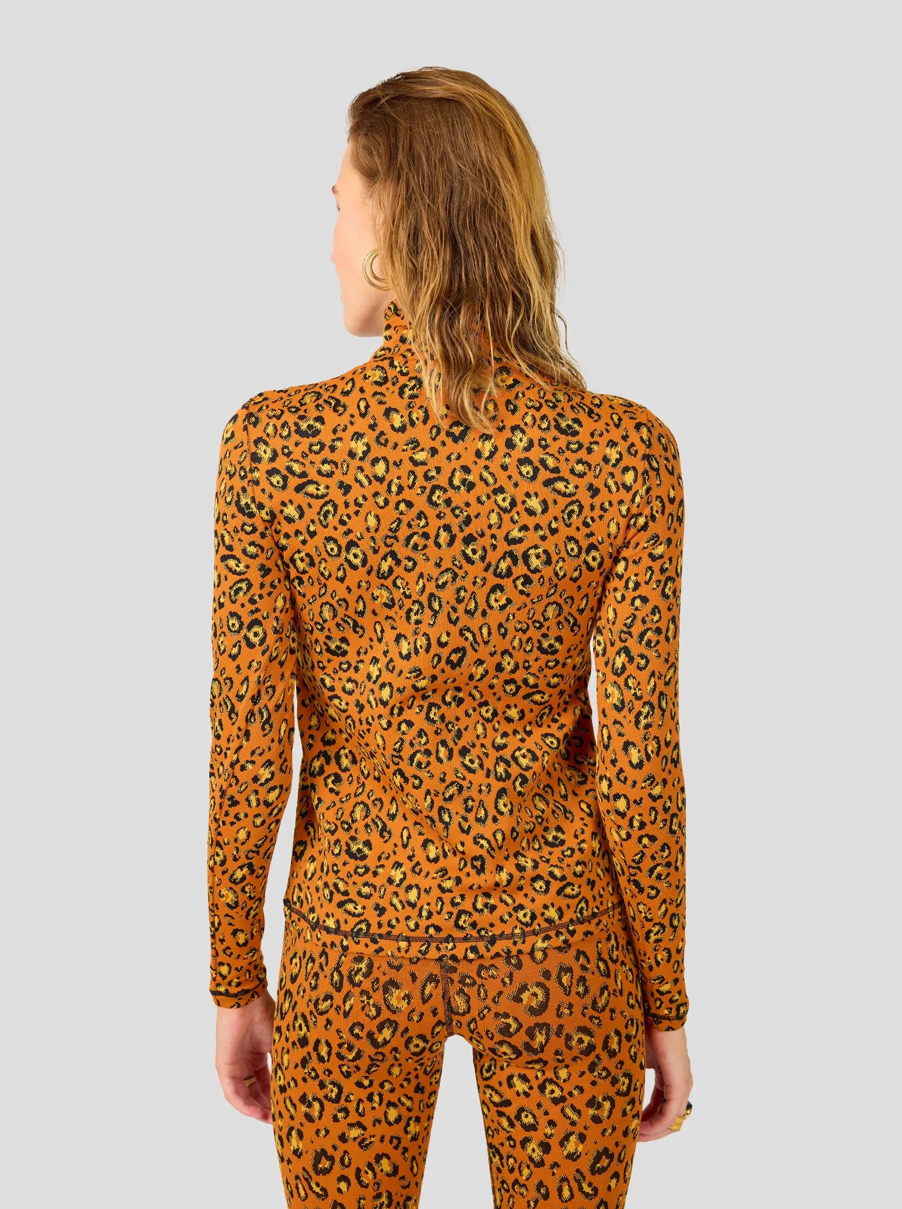 Socco undershirt in ochre Leopard jersey