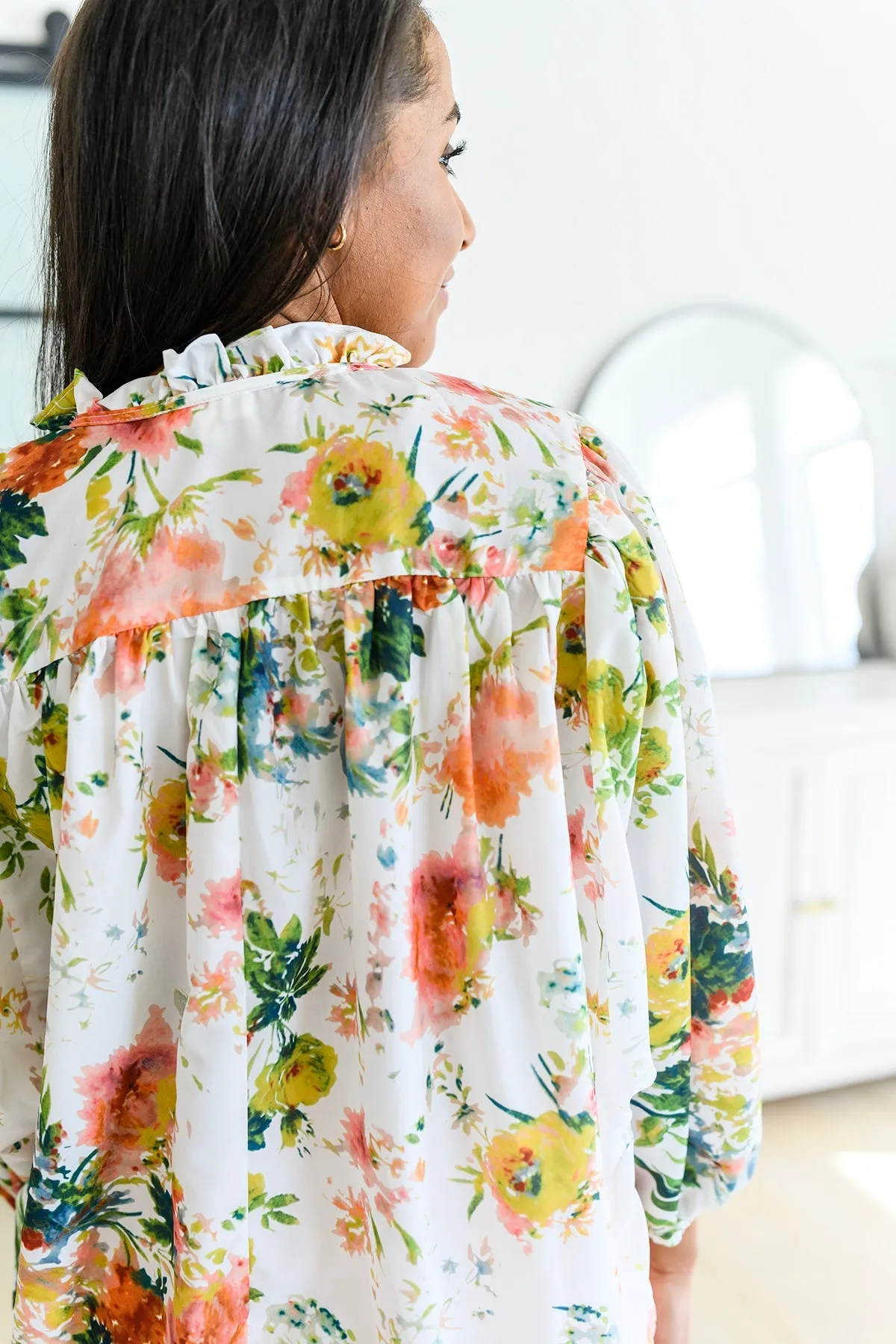 Spring Haiku Floral Blouse