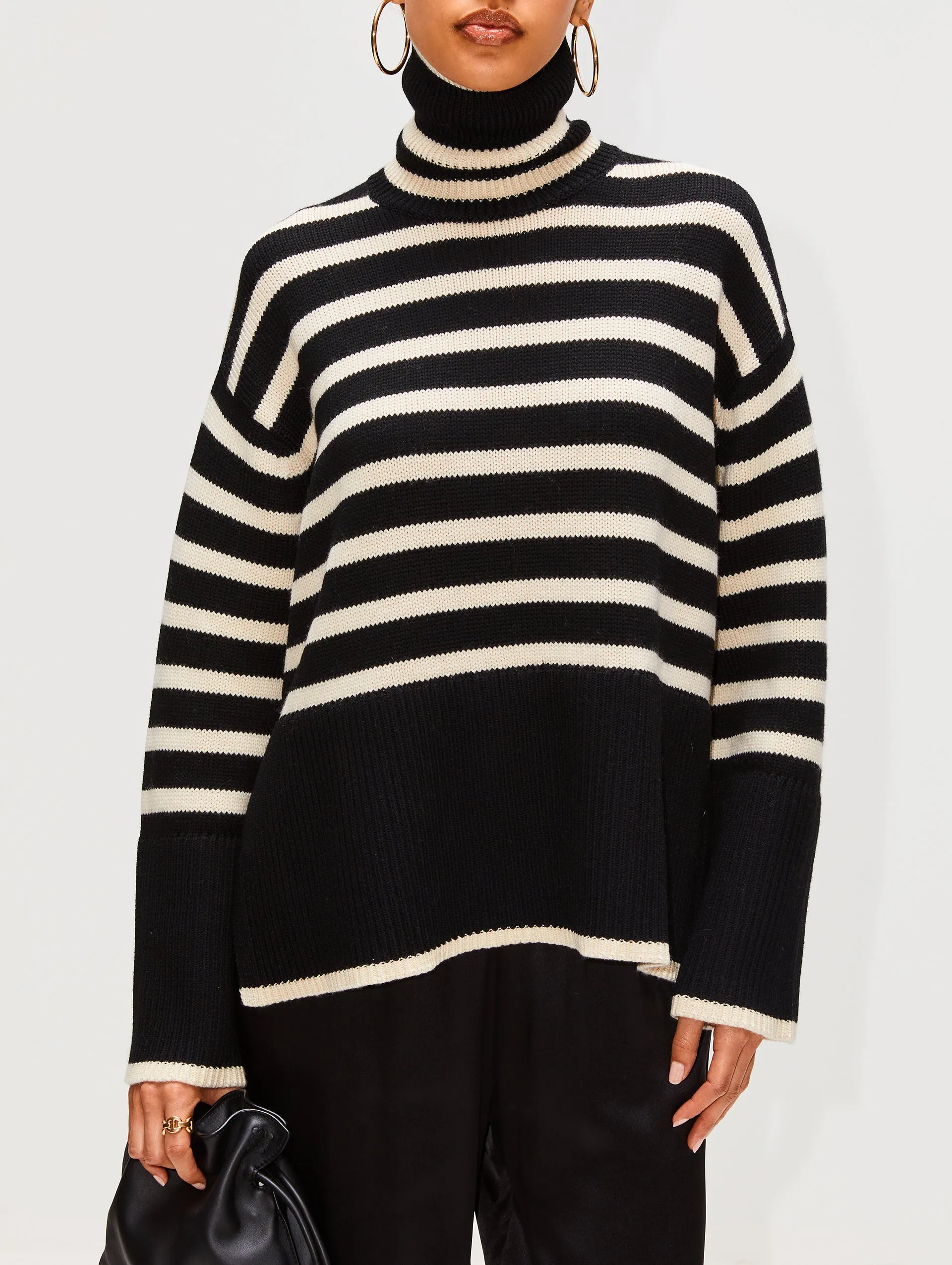 Striped Turtleneck