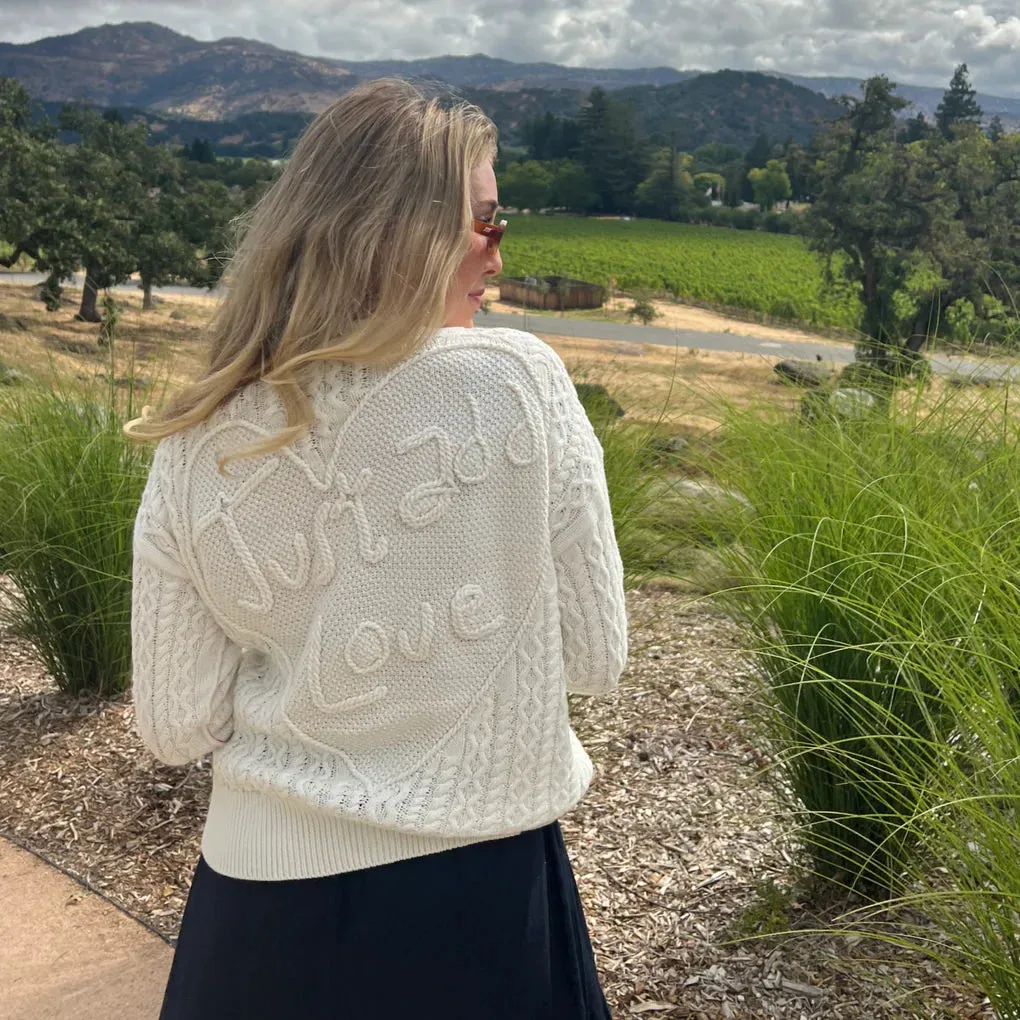 SUZANNE JUST ADD LOVE CARDIGAN - KERRI ROSENTHAL