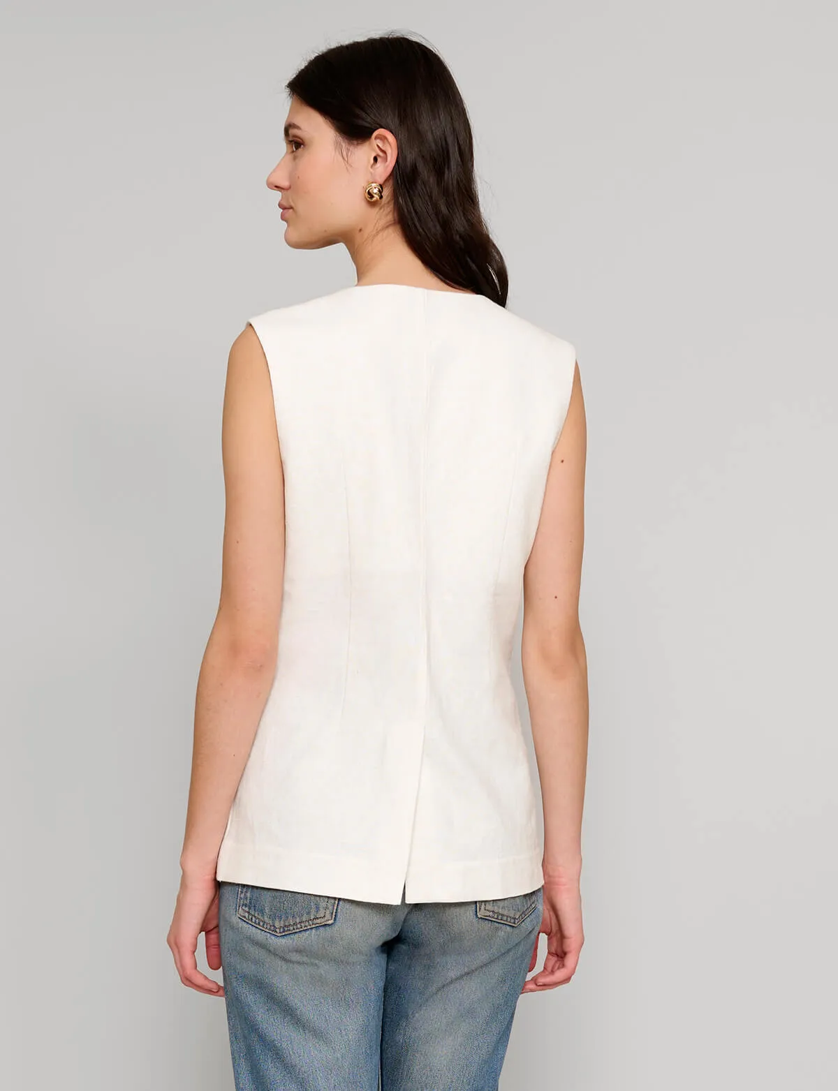 Tasia Linen Vest Top -PREORDER