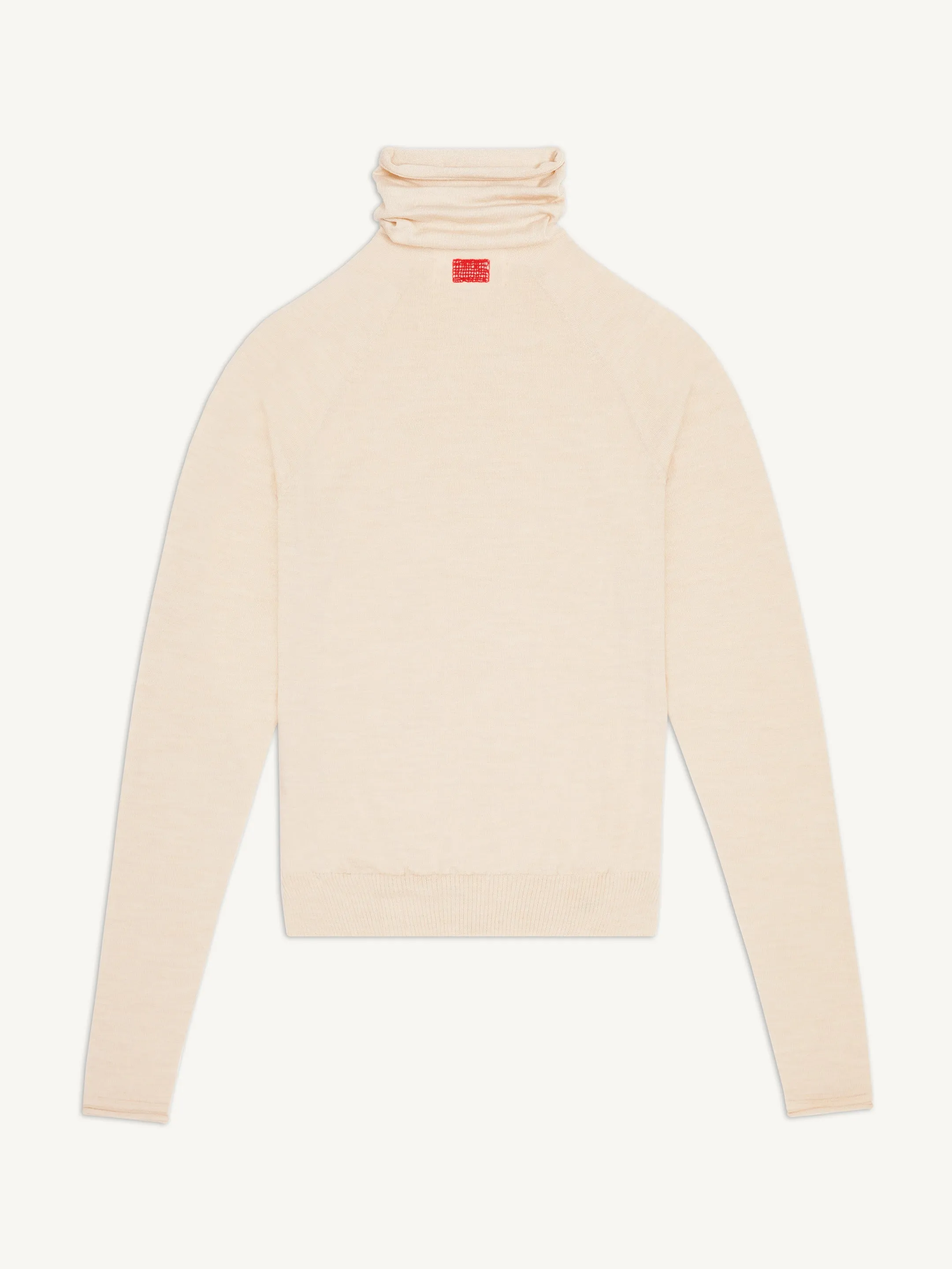 The Turtleneck - Almond White