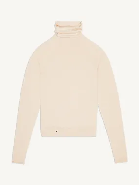 The Turtleneck - Almond White