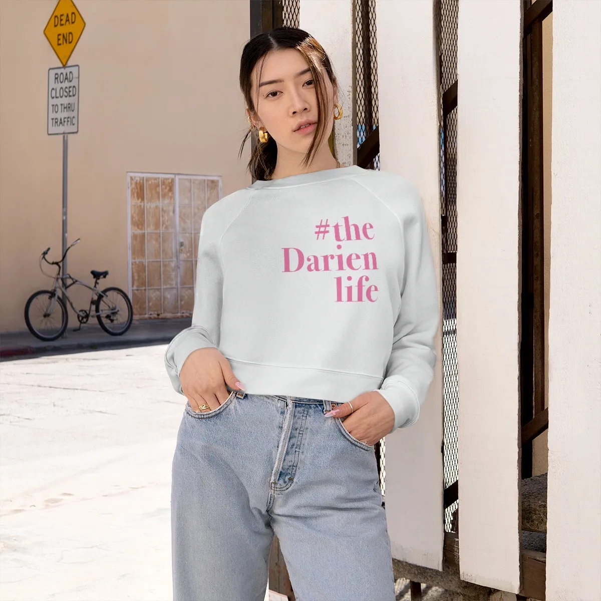 #thedarienlife Women's Cropped Fleece Pullover