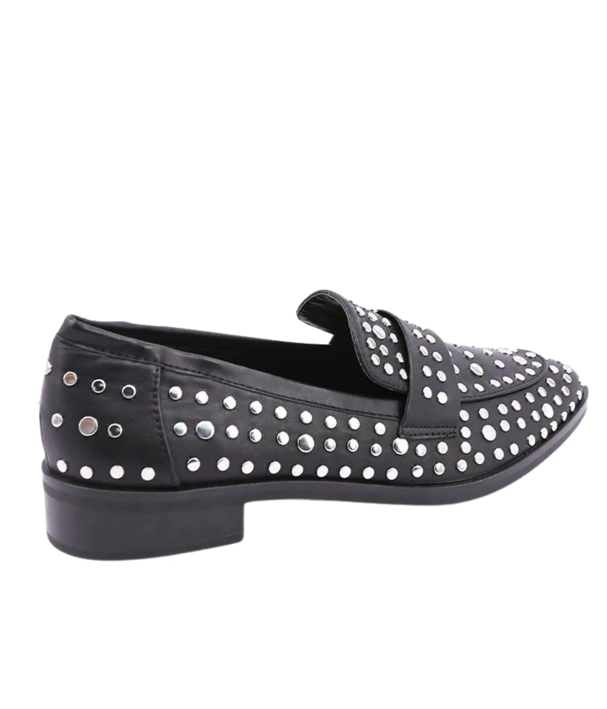 Titina Black Studded Loafer