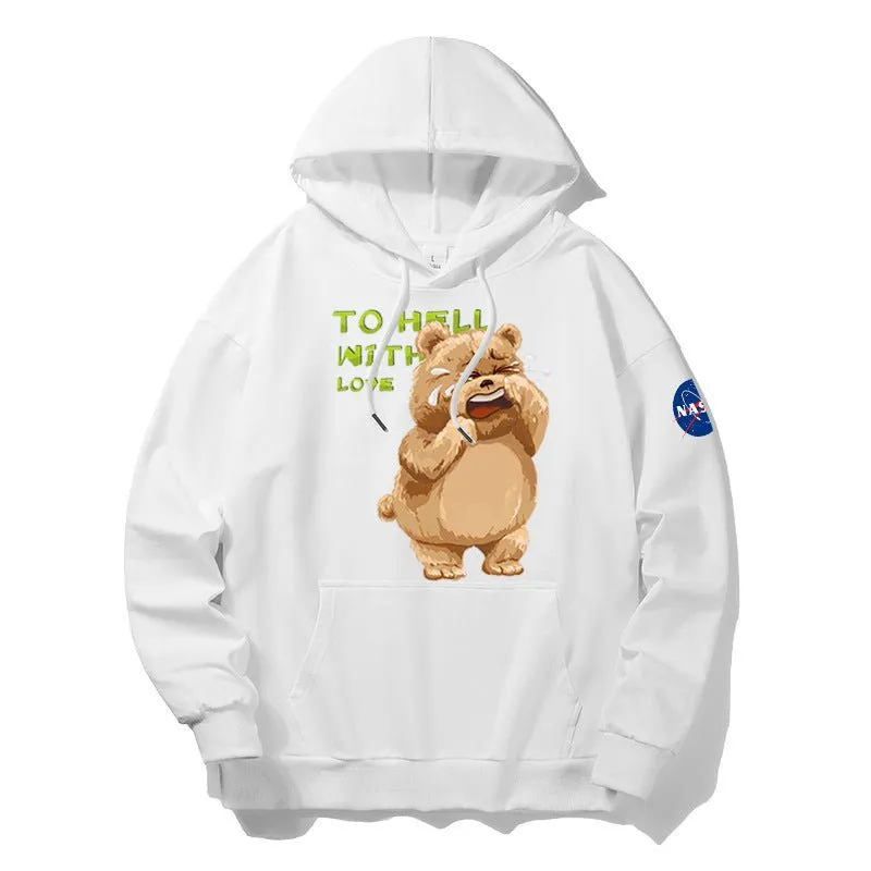 To Hell With Love Cotton Pullover Hoodie