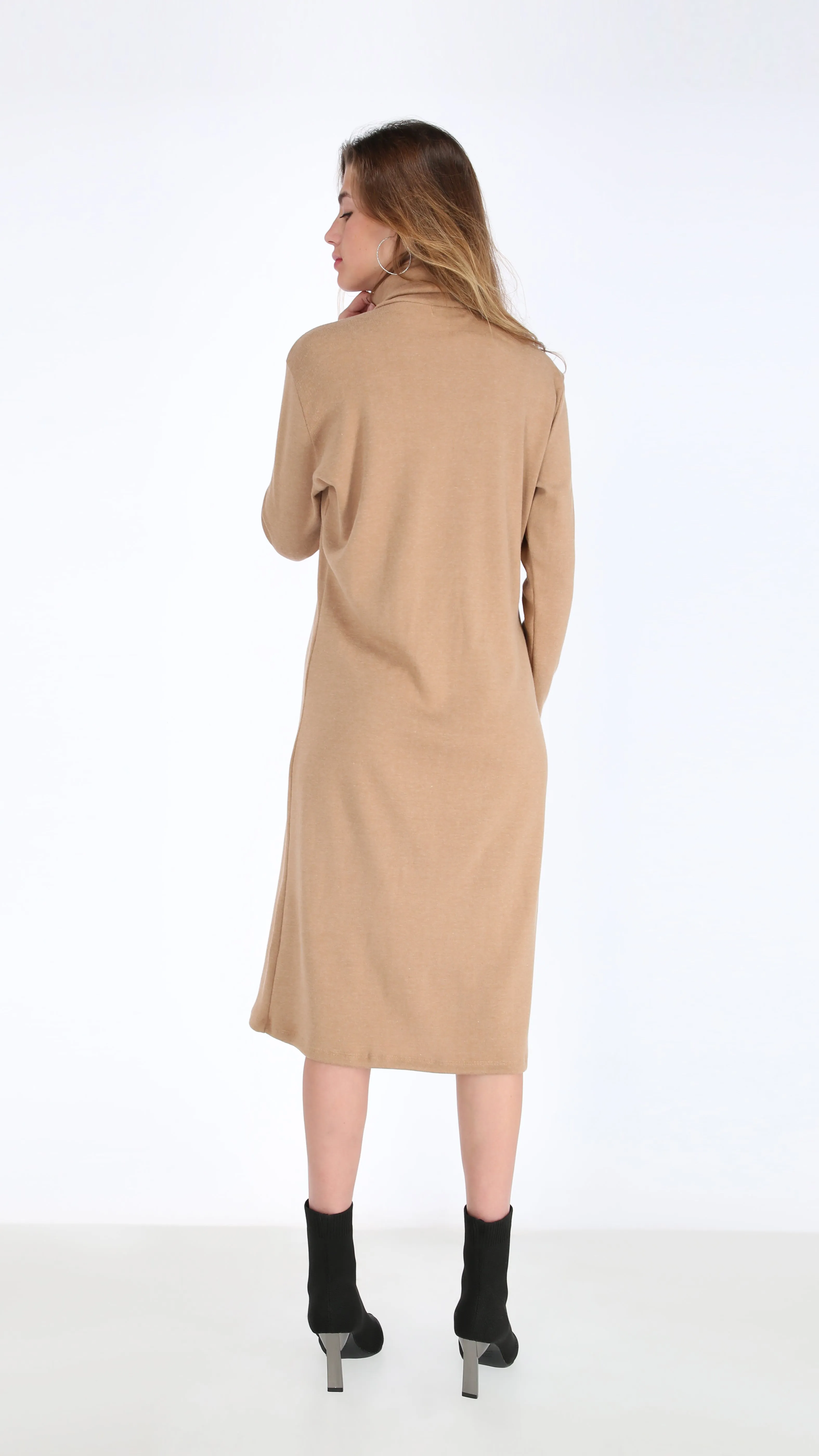 Turtleneck Dress / Camel