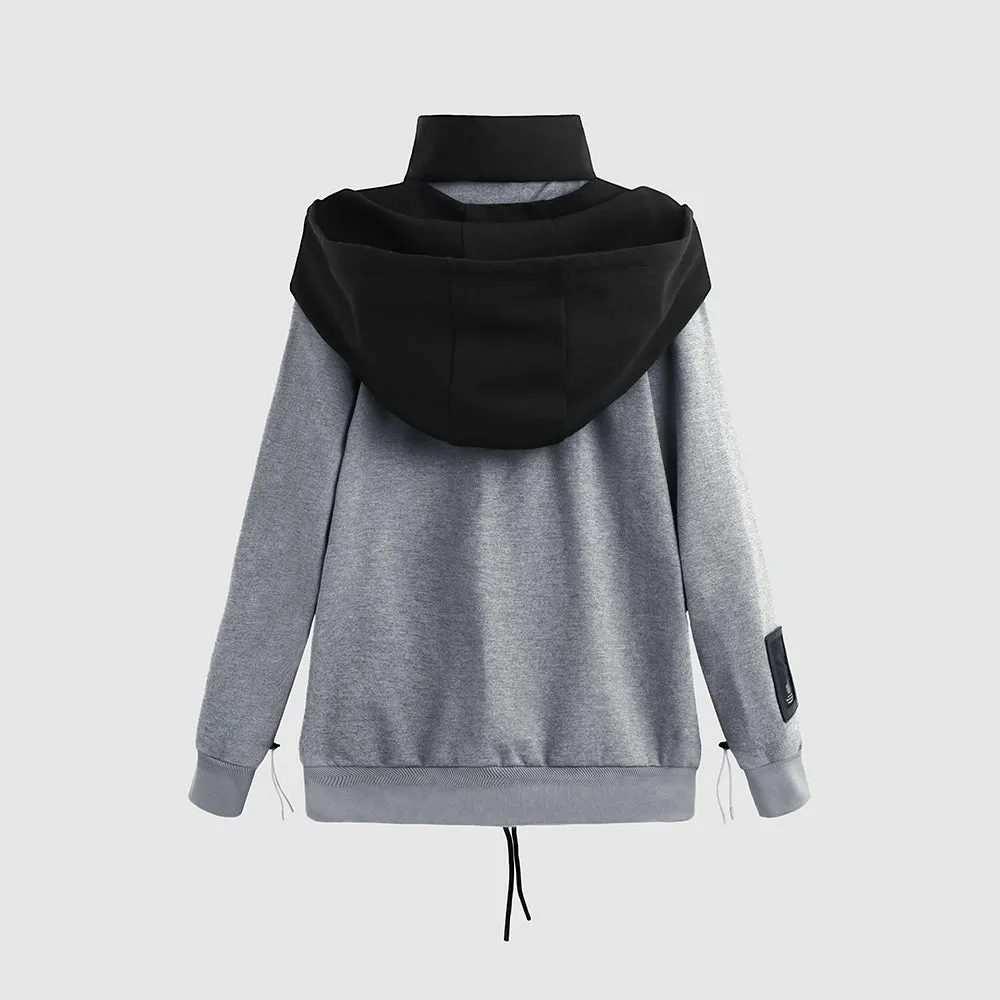 Turtleneck Quarter Zip Hoody