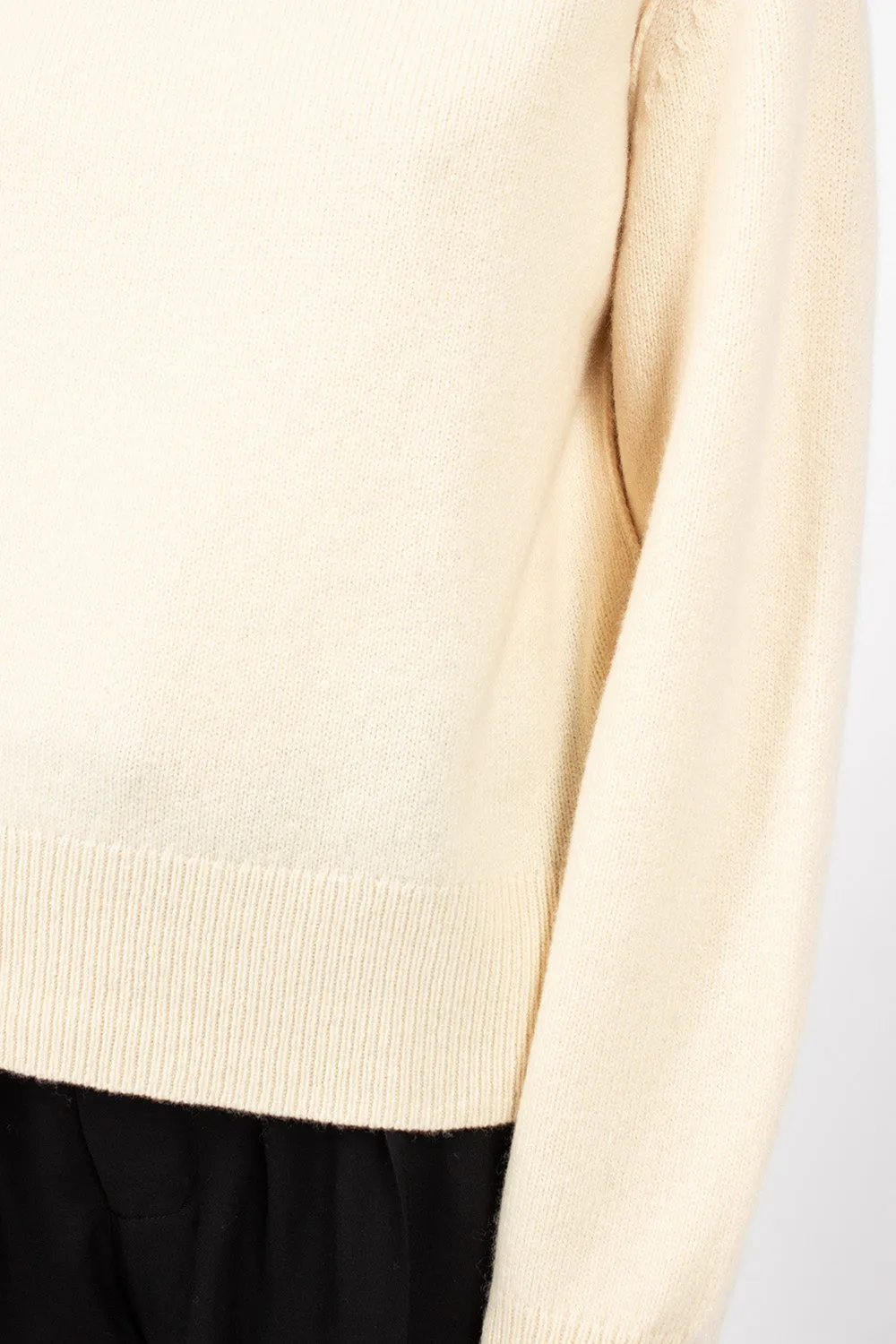 Turtleneck Sweater Cream Beige