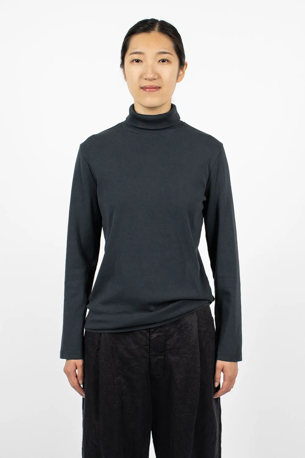 Turtleneck Top Dark Navy