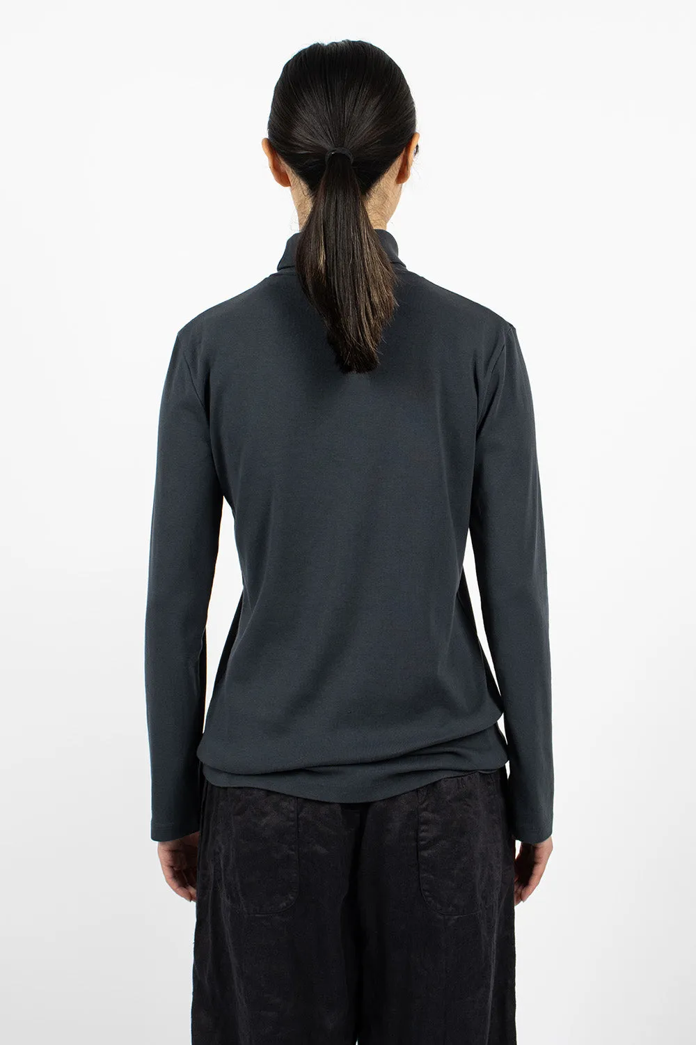 Turtleneck Top Dark Navy