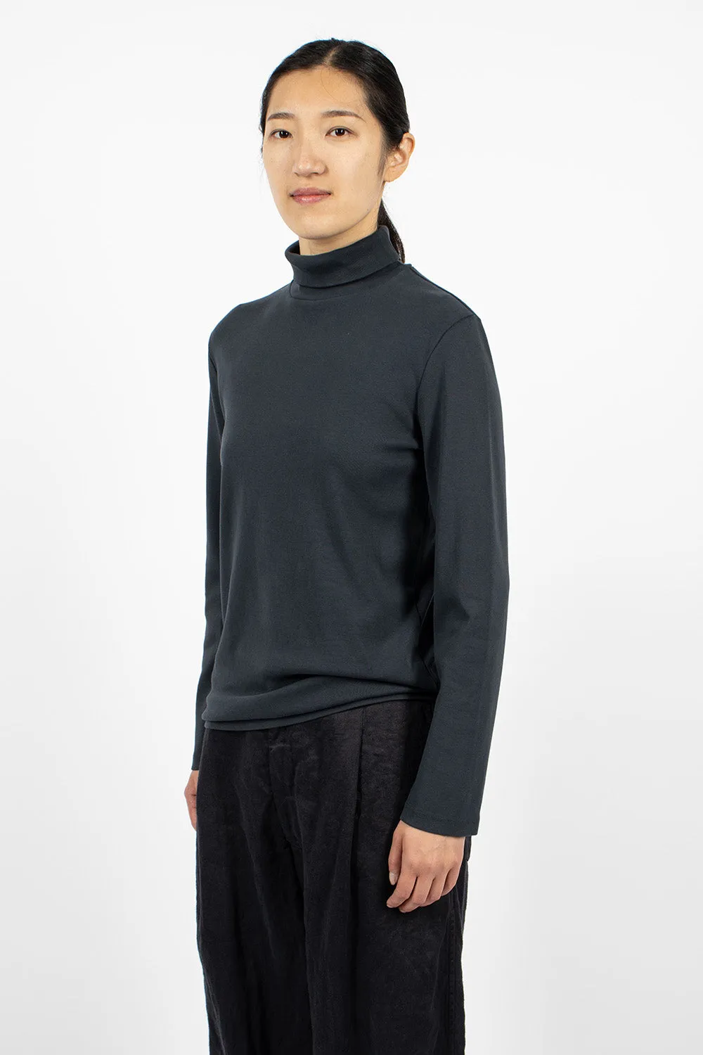 Turtleneck Top Dark Navy