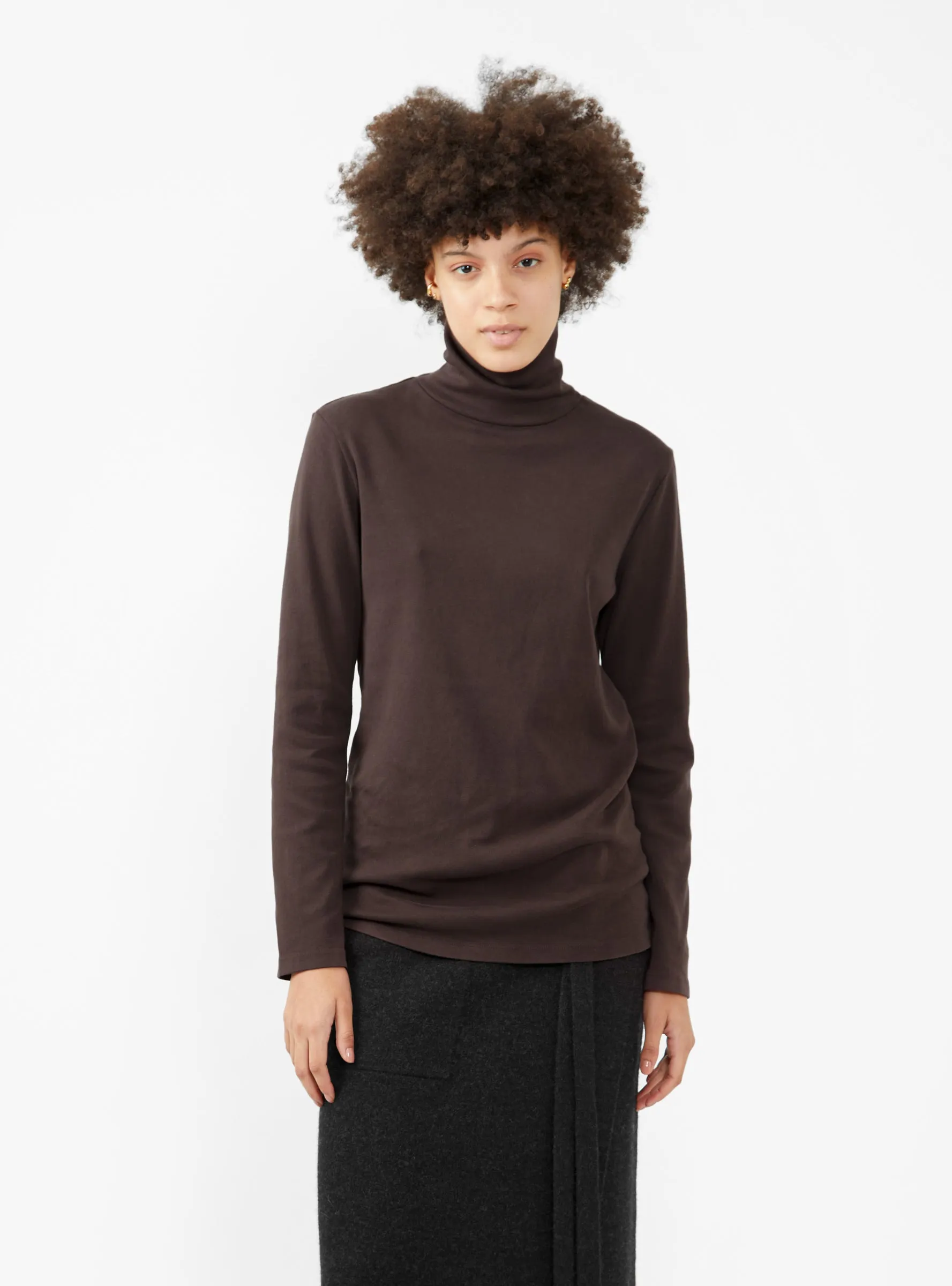 Turtleneck Top Plum