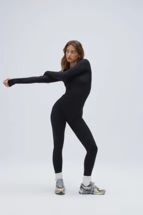 Ultimate Long Sleeve Unitard - Black