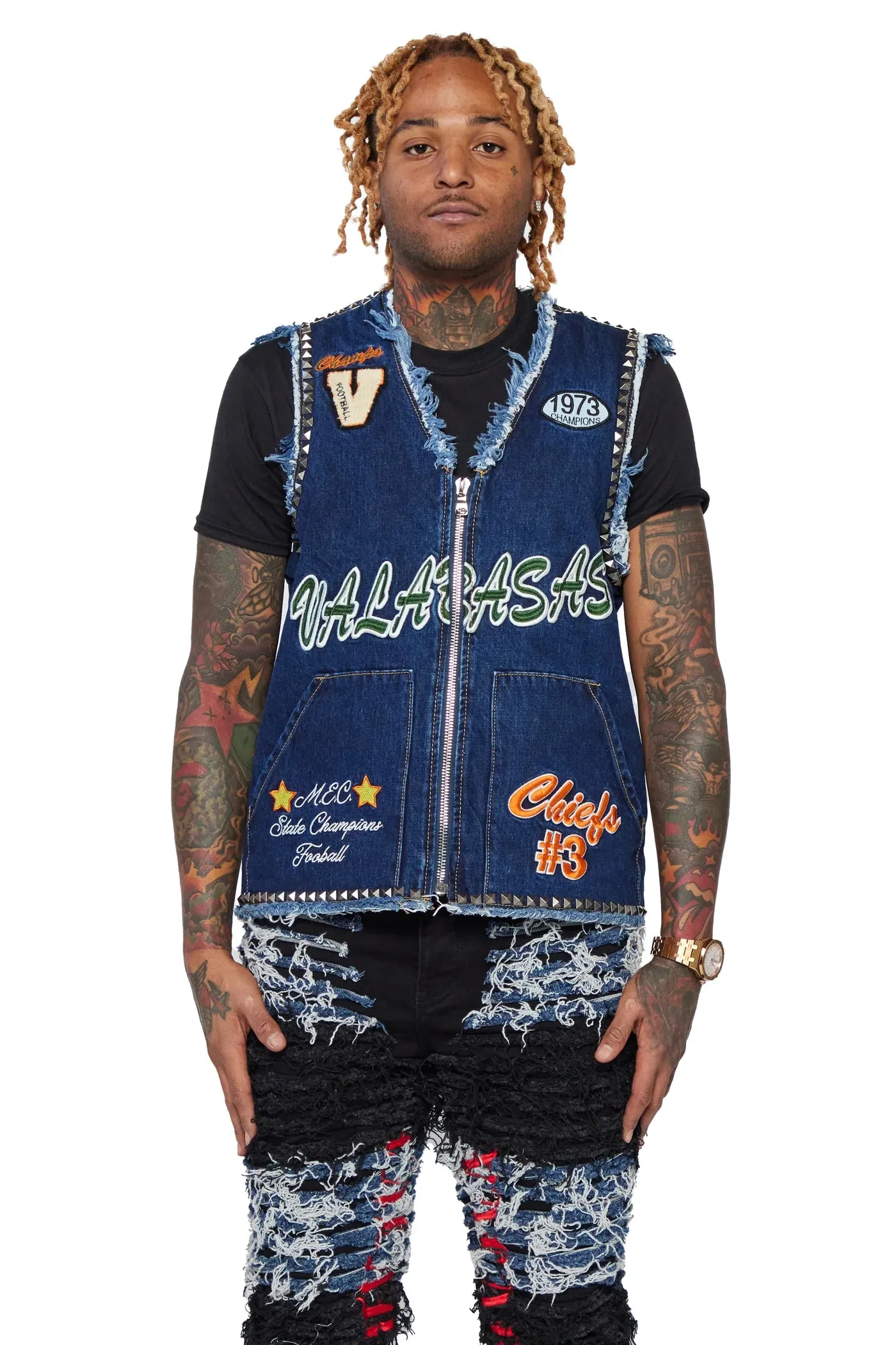 Valabasas “Iron 883” Dark Wash Vest