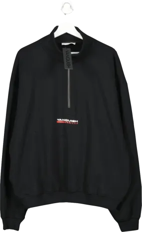 Vanquish Black Better Than Yesterday Half Zip Pullover UK XL