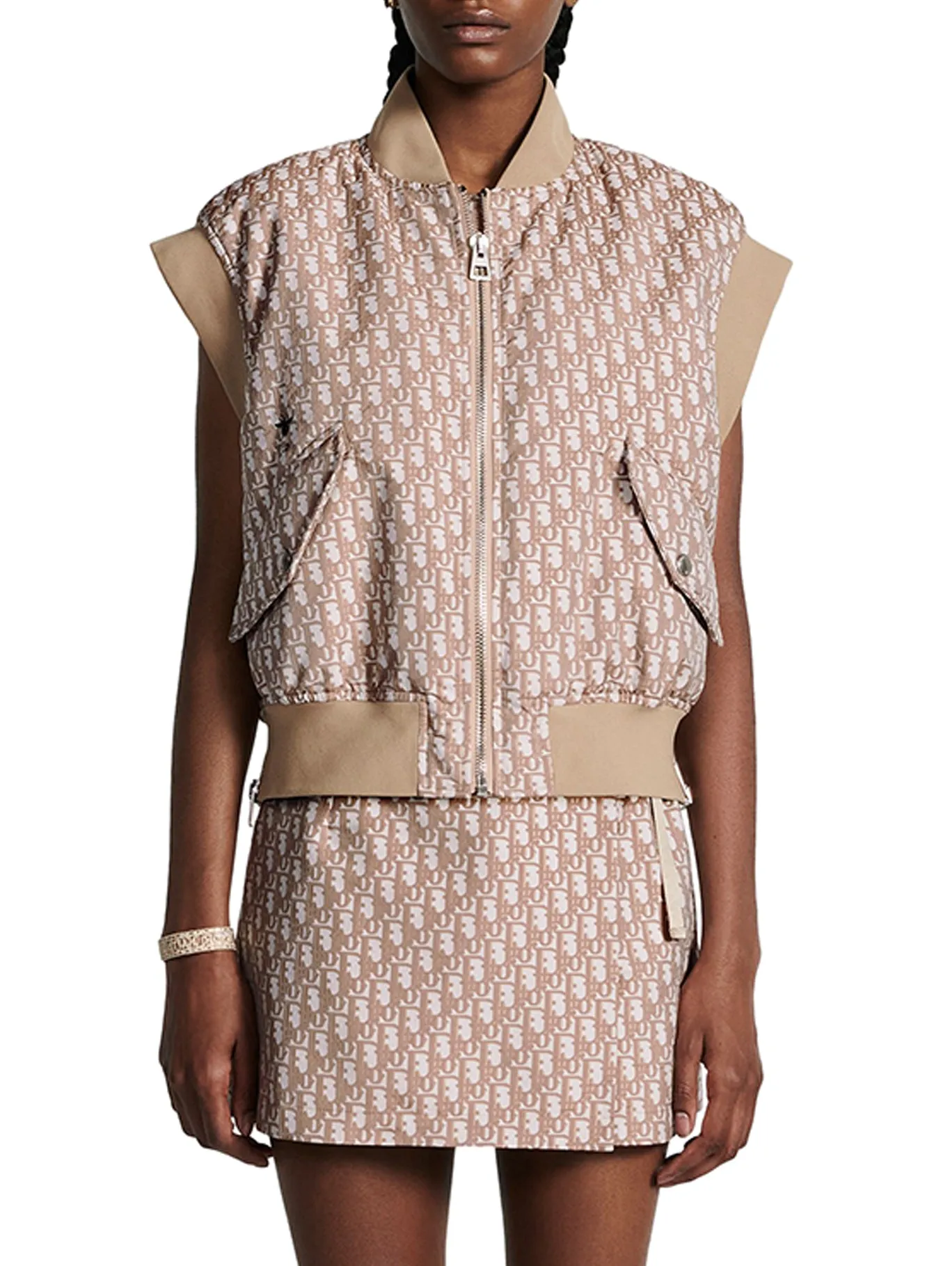 VEST Rose des vents technical taffeta with Dior Oblique motif