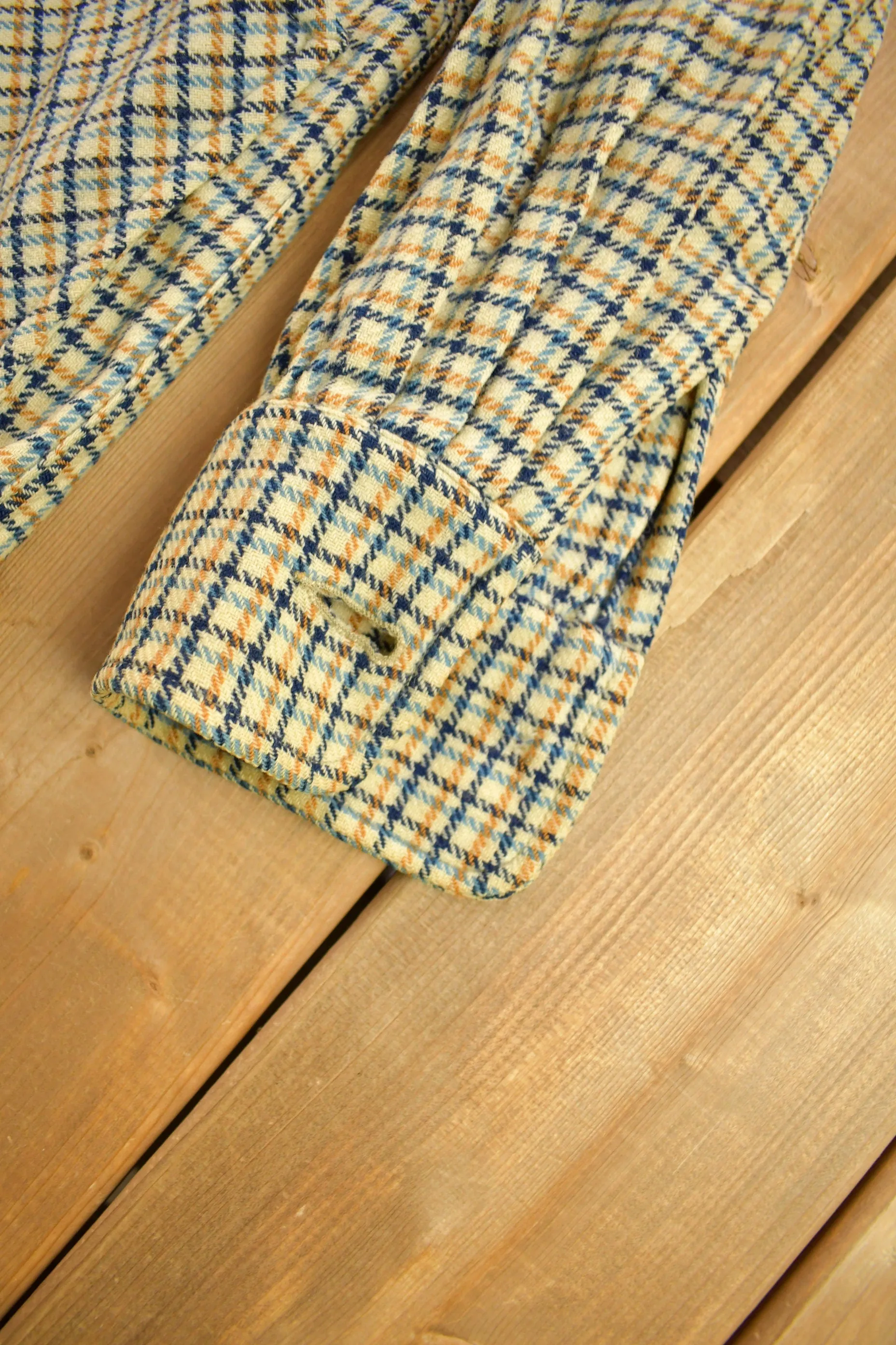 Vintage 1950s Pendleton Plaid Button Up Blazer Jacket / 100% Virgin Wool / True Vintage / Made In USA / Flannel