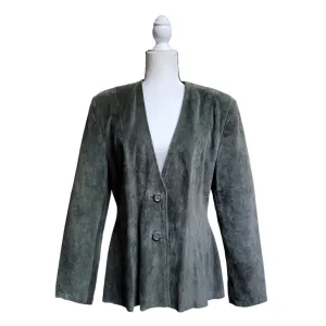 Vintage Deerskin Genuine Leather Blazer