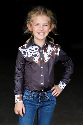 *YOUTH* CATTLE DRIVE YOKE PERFORMANCE RODEO SHIRT