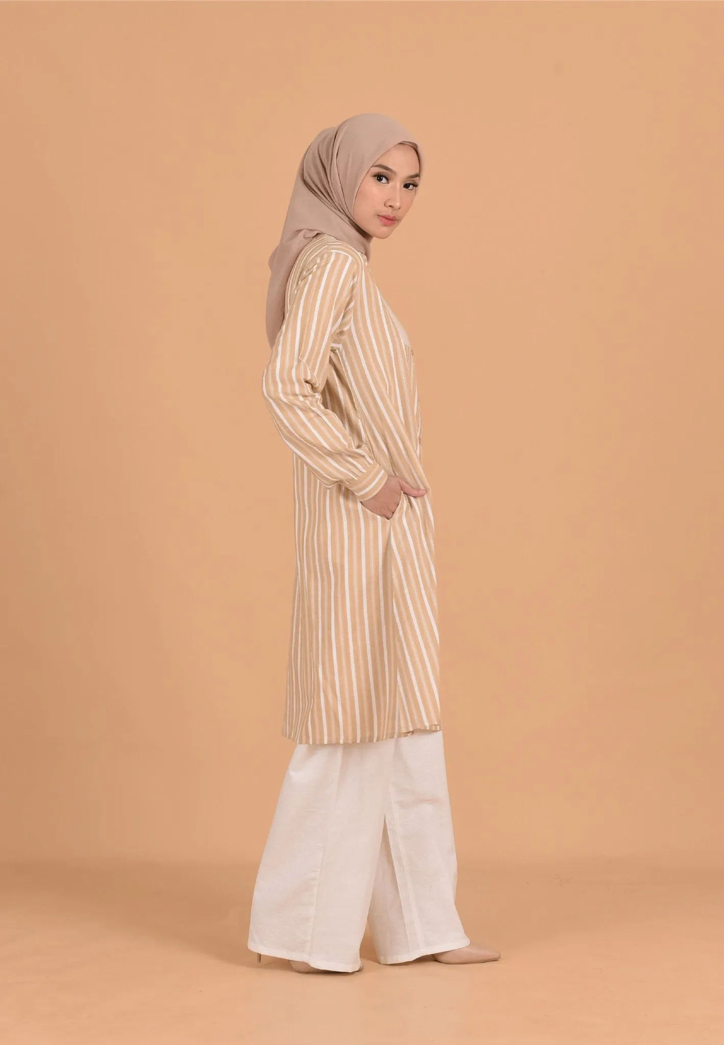 Yula Tunic - Yellow Stripe