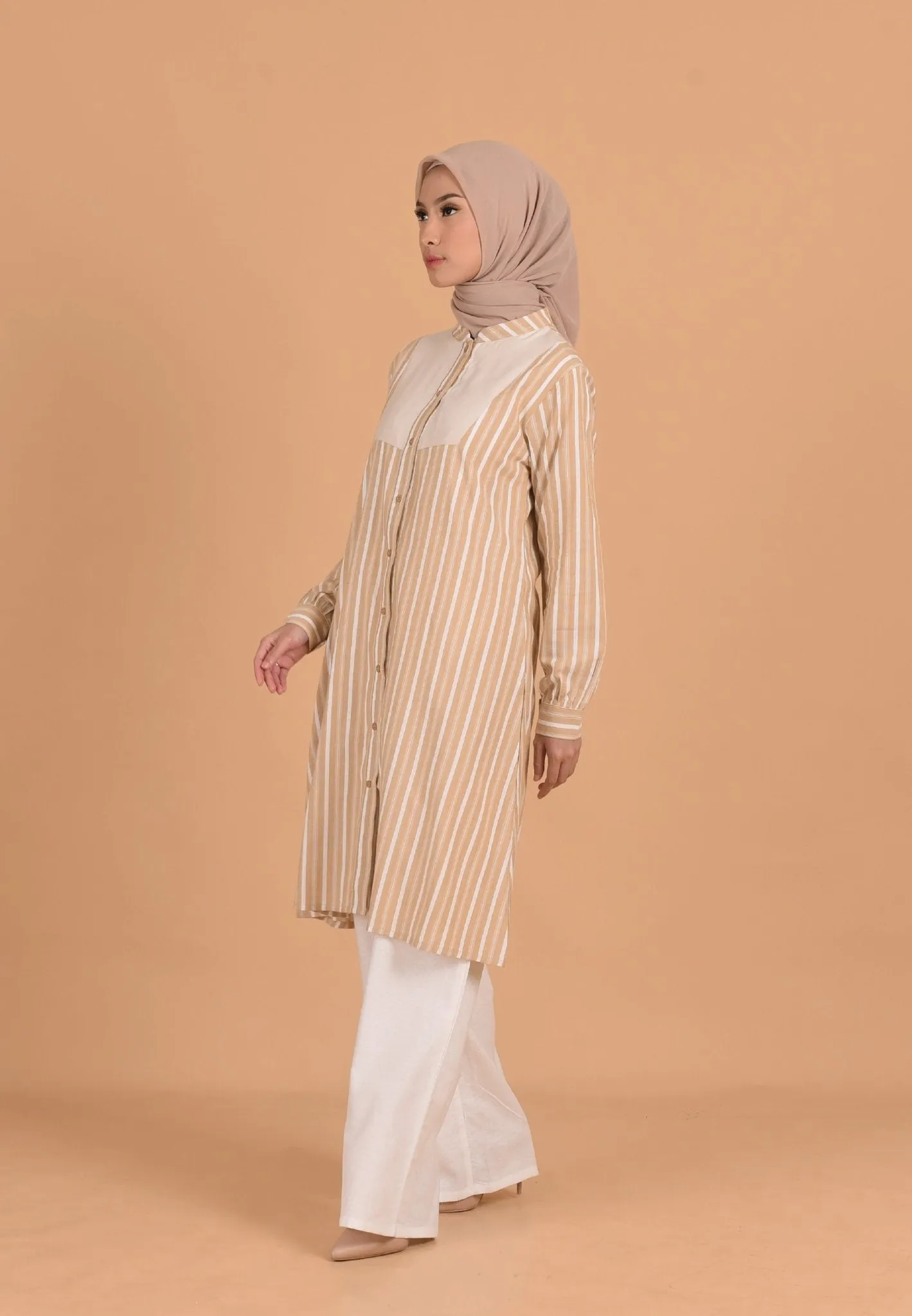 Yula Tunic - Yellow Stripe